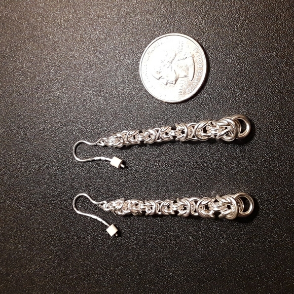 Giani Bernini Byzantine Chain Drop Earrings in Sterling Silver - Picture 2 of 11